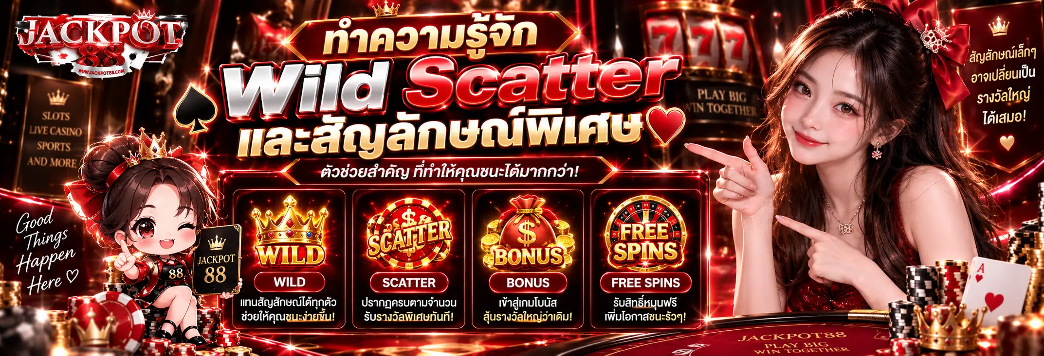 ทำความรู้จัก Wild Scatter และสัญลักษณ์พิเศษ